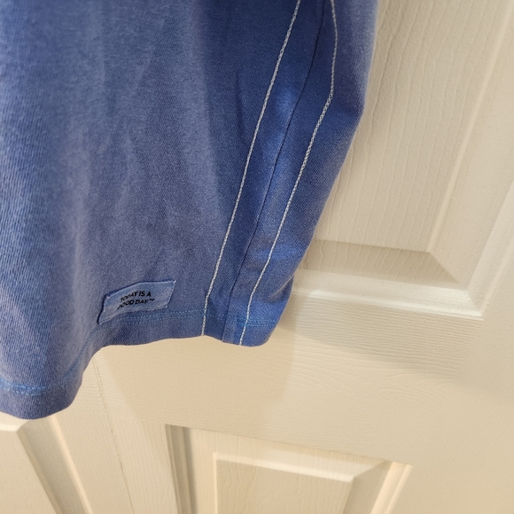 Life is Good Women's XXL Cropped Crusher T Shirt " Optimist " Blue - Picture 7 of 9